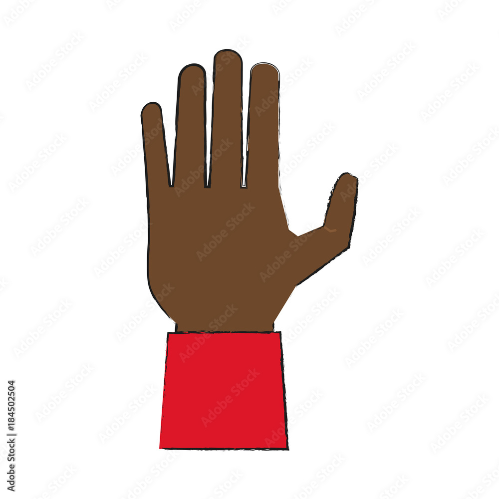 Obraz premium Hand with palm open