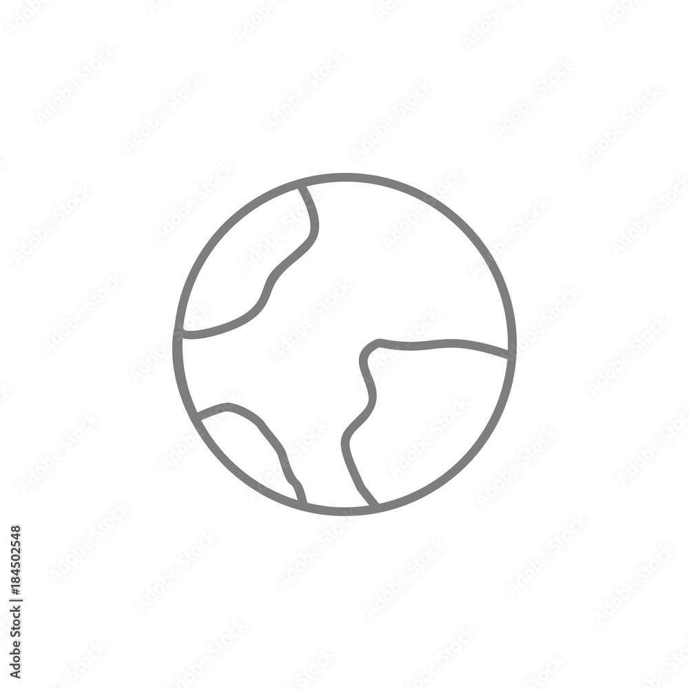 Earth Line Icon. Web element. Premium quality graphic design. Signs symbols collection, simple icon for websites, web design, mobile app, info graphics Earth Line Icon. Web element. Premium quality graphic design. Signs symbols collection, simple icon for websites, web design, mobile app, info graphics