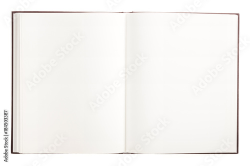 empty note spread isolated on the white background.