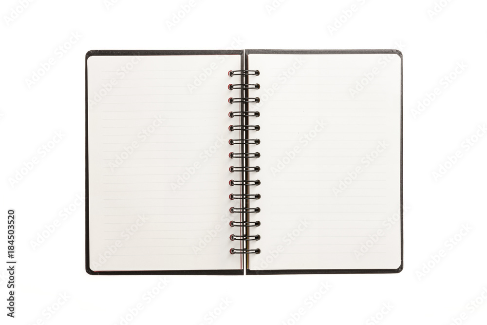 note book spread isolated on the white background. note book spread isolated on the white background.