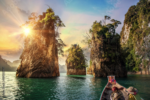 Three rocks in Cheow Lan La...