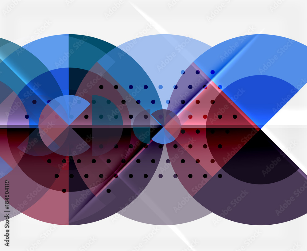 Geometric circle abstract banner Geometric circle abstract banner