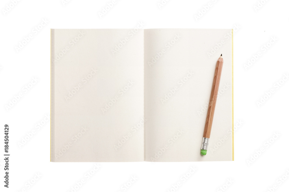 white empty(blank) note spread isolated on the white background. white empty(blank) note spread isolated on the white background.