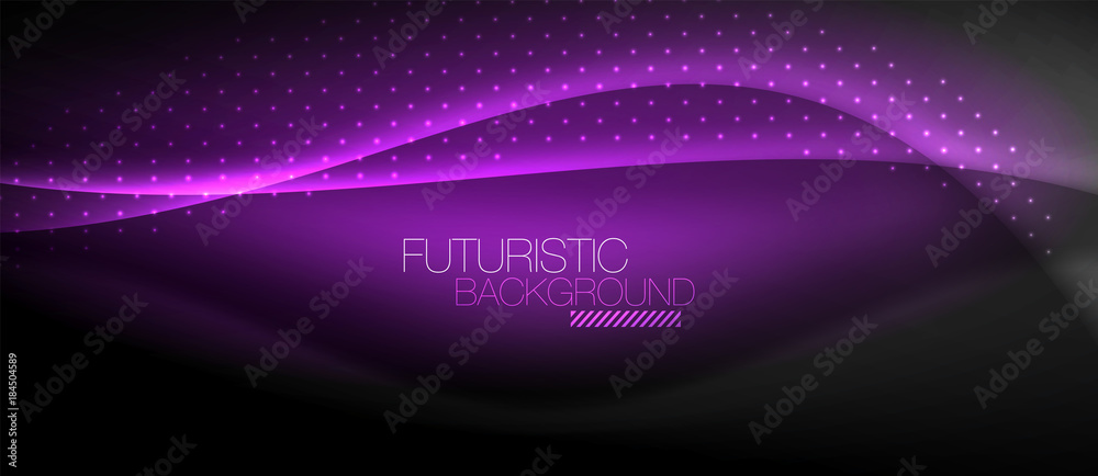 Shiny color smooth elegant neon wave Shiny color smooth elegant neon wave