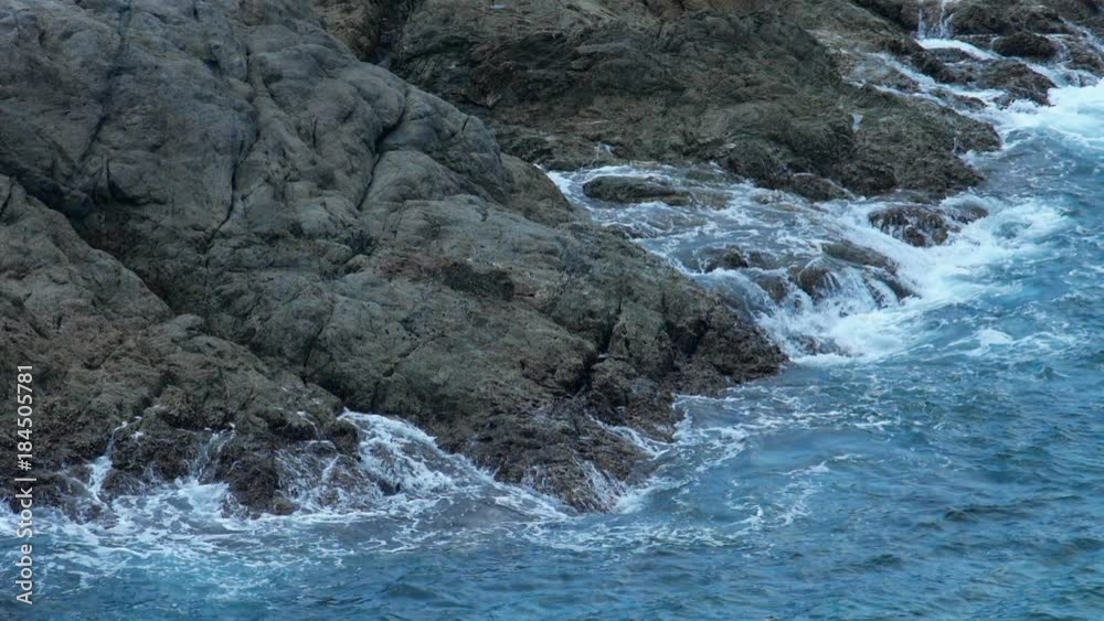 Turquoise rolling wave, slow motion Turquoise rolling wave, slow motion
