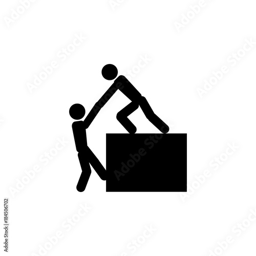 Business help icon. Strategy managment Icon. Premium quality graphic design. Signs, symbols collection, simple icon for websites, web design, mobile app