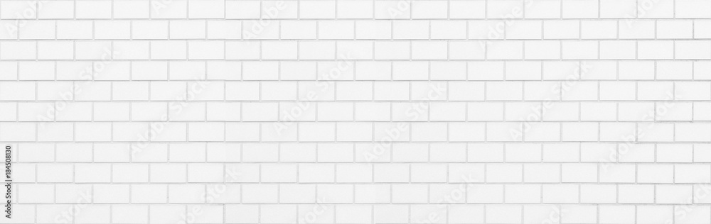 Obraz premium Biały ściana z cegieł bezszwowy tło i tekstura