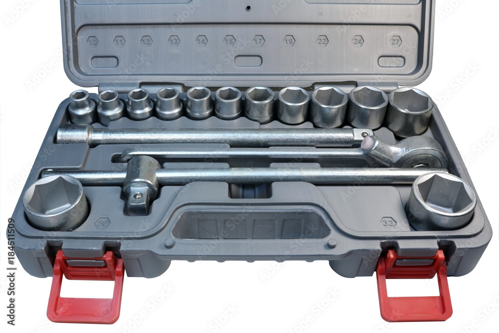 Toolbox car tools kit. Set for car repair. Toolbox car tools kit. Set for car repair.