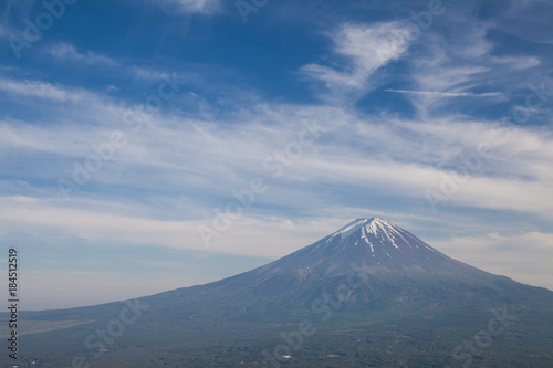Mountain Fuji and cloud in spring season
