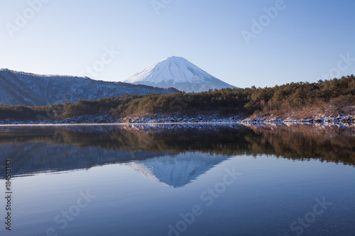 Lake Saiko amd Mount Fuji in winter © torsakarin