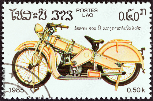 Vintage motorcycle (Laos 1985)