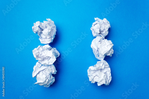 ball of white paper
