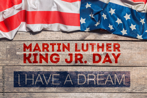 Happy martin luther king day background photo