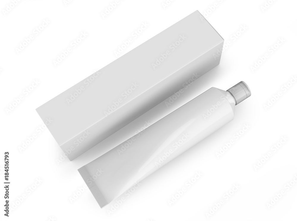 Blank toothpaste mockup Blank toothpaste mockup
