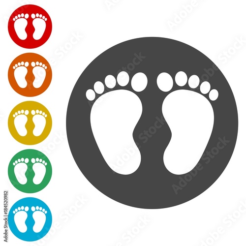 Two baby footprint 