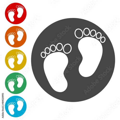 Two baby footprint 