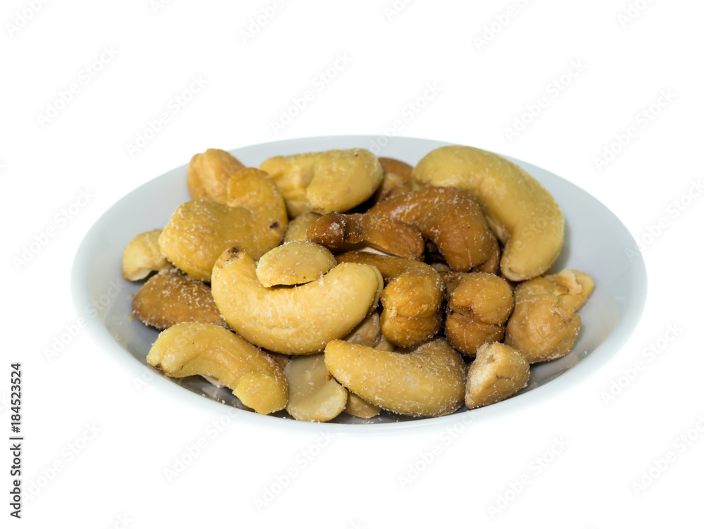 Fototapeta premium Cashew nuts roasted with salted.