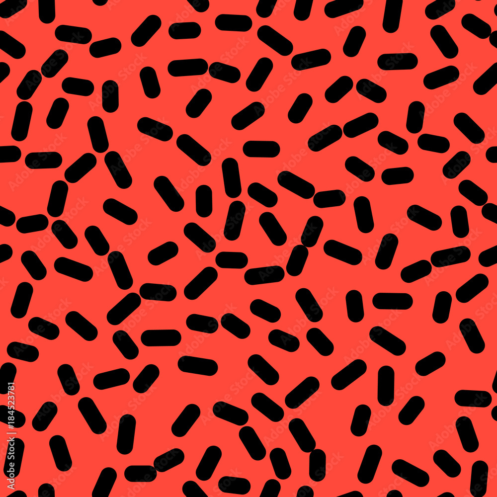 Retro Seamless Pattern in Memphis Style Design Retro Seamless Pattern in Memphis Style Design