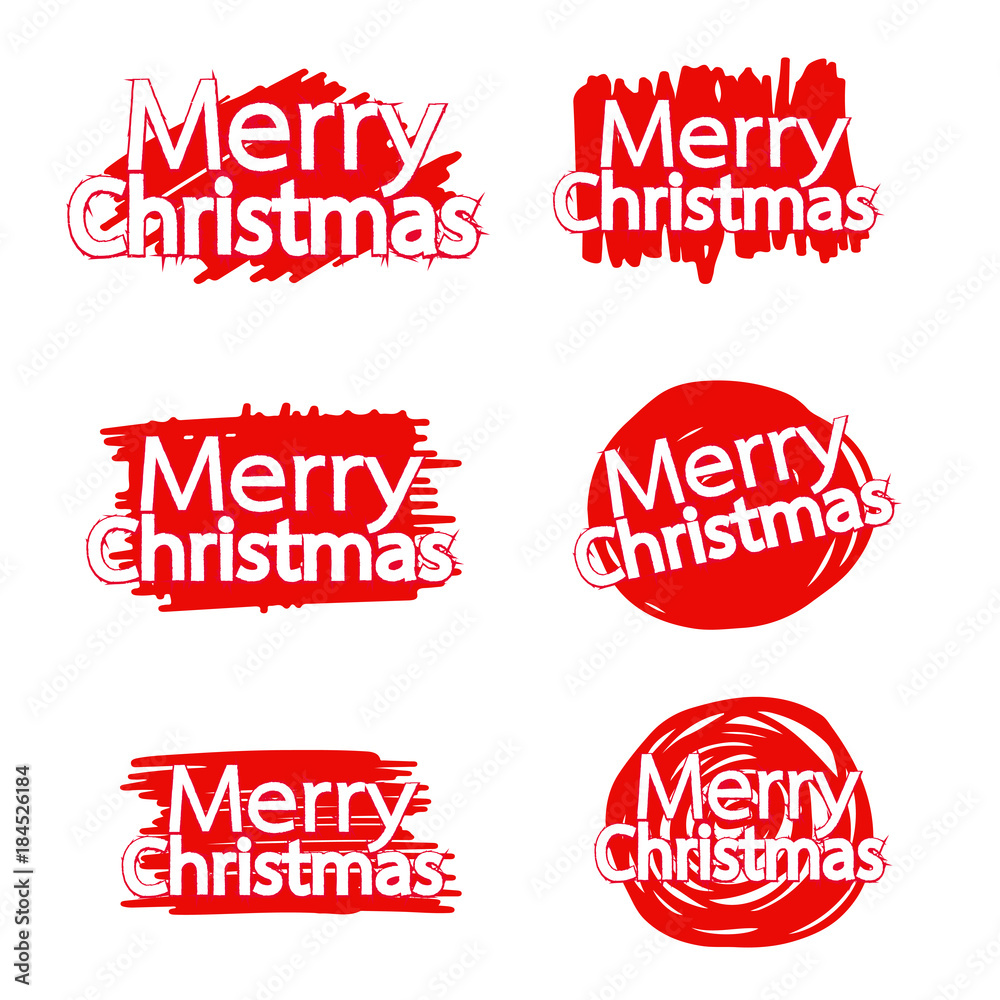 Merry Christmas text Lettering design Merry Christmas text Lettering design