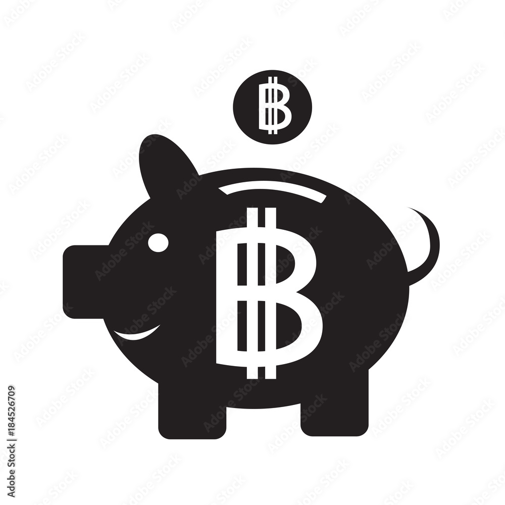 Fototapeta premium Bitcoin icon design