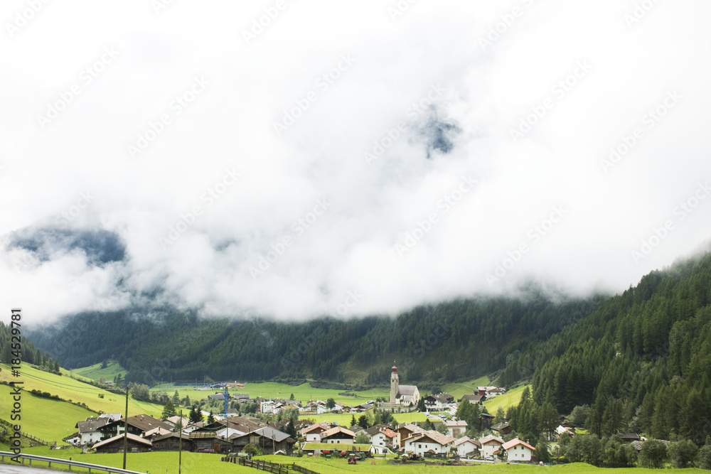 Niederthai village at Otztal Valley in Tirol, Austria