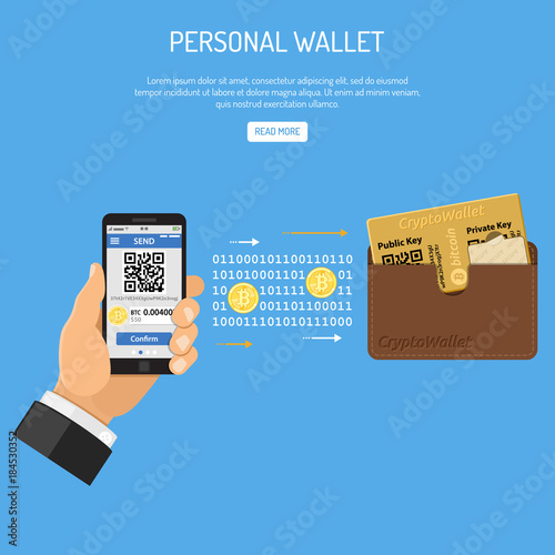 Crypto currency bitcoin technology concept