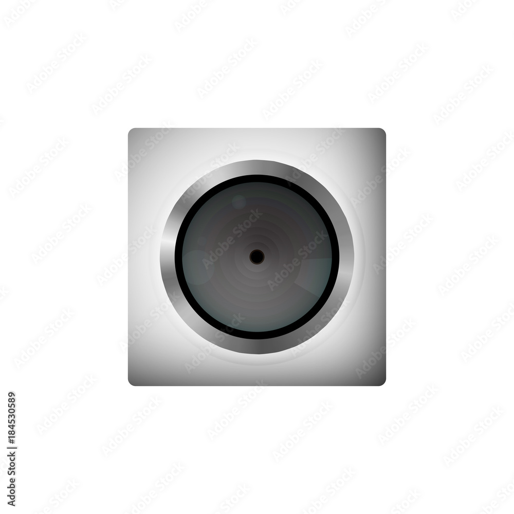 Digital webcam. Gray square.