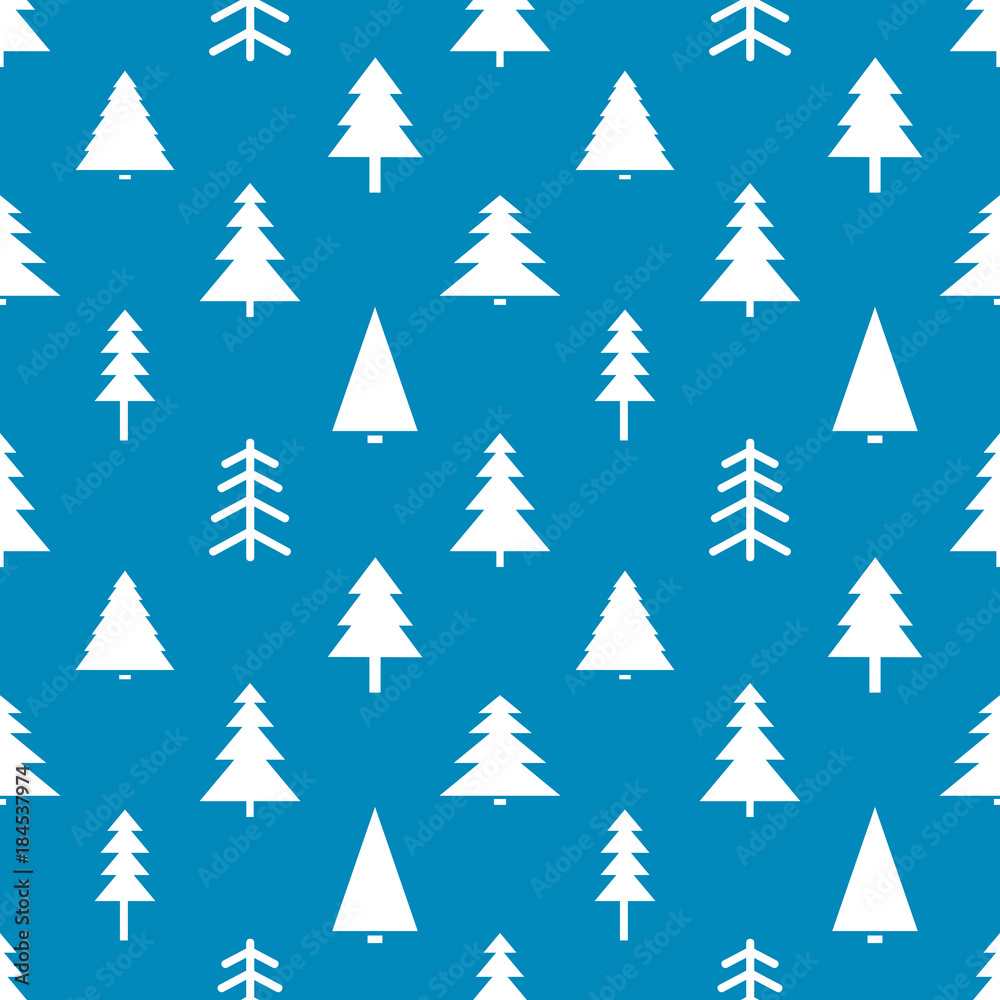 Christmas pattern with trees Christmas pattern with trees