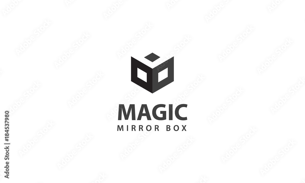 mirror box logo vector Stock Vector Adobe Stock