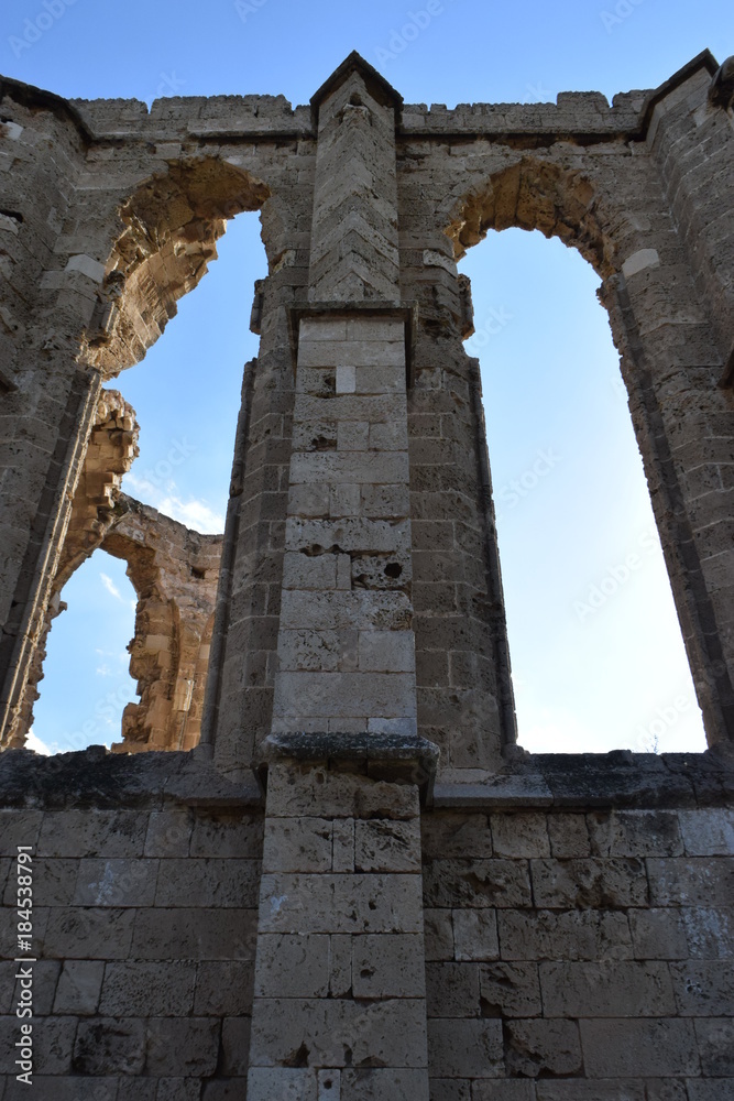 old ruins of the castle of Cyprus