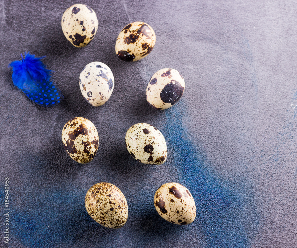 Raw quail eggs