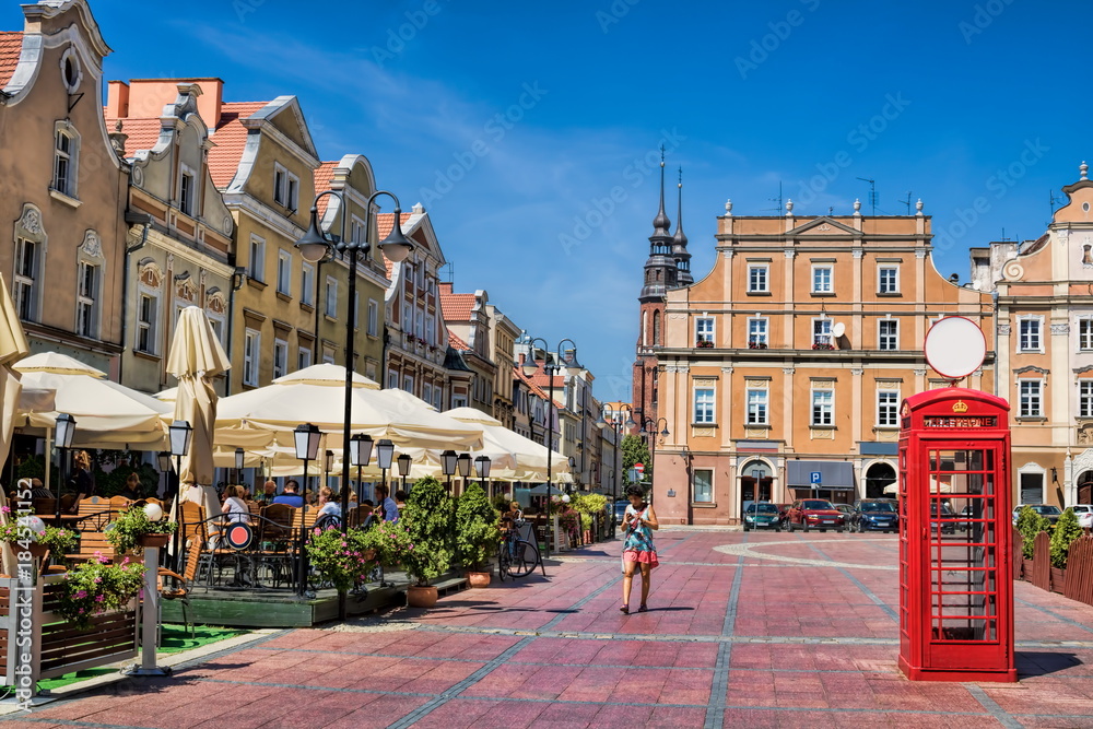 Opole, Marktplatz - obrazy, fototapety, plakaty 