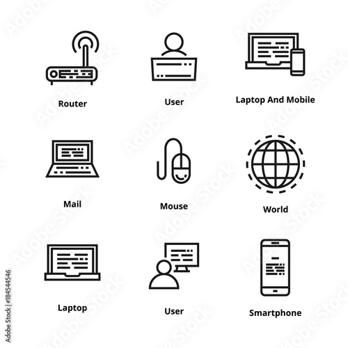 Devices Line Icon