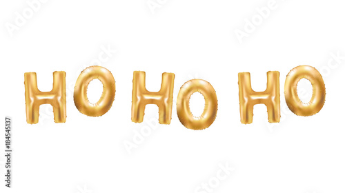 Ho ho ho Gold Balloons New Year