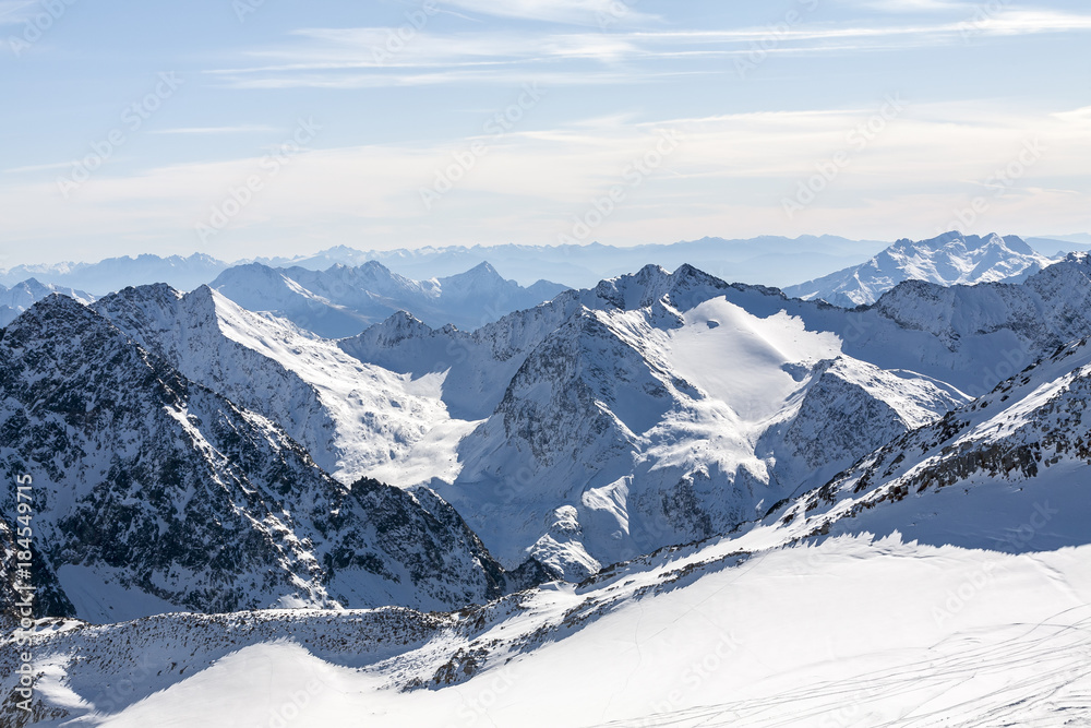 Majestic Austrian Alps, Glacier Stubai