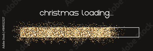 Loading christmas - golden Stars loading bar