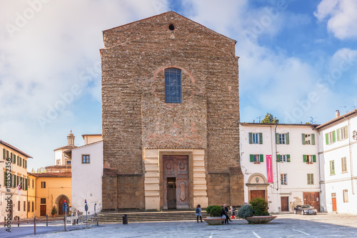 Canvas Print Church is Santa Maria del Carmine, famous as the location of the Brancacci Chape