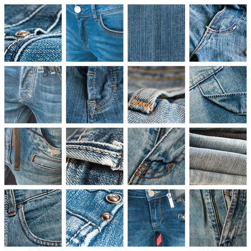 composition texture de blue jeans photo