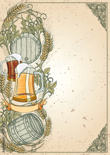 Beer decorative design