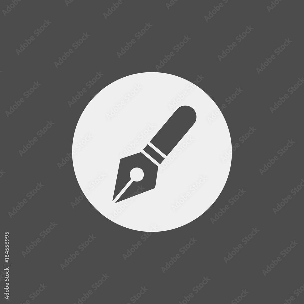 Pen flat vector icon