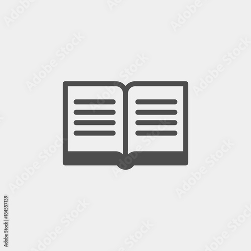 Book flat vector icon