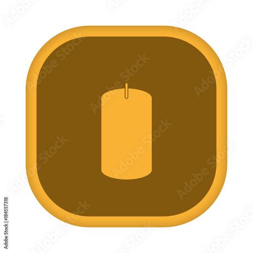 App Icon gelb - Erloschene Kerze