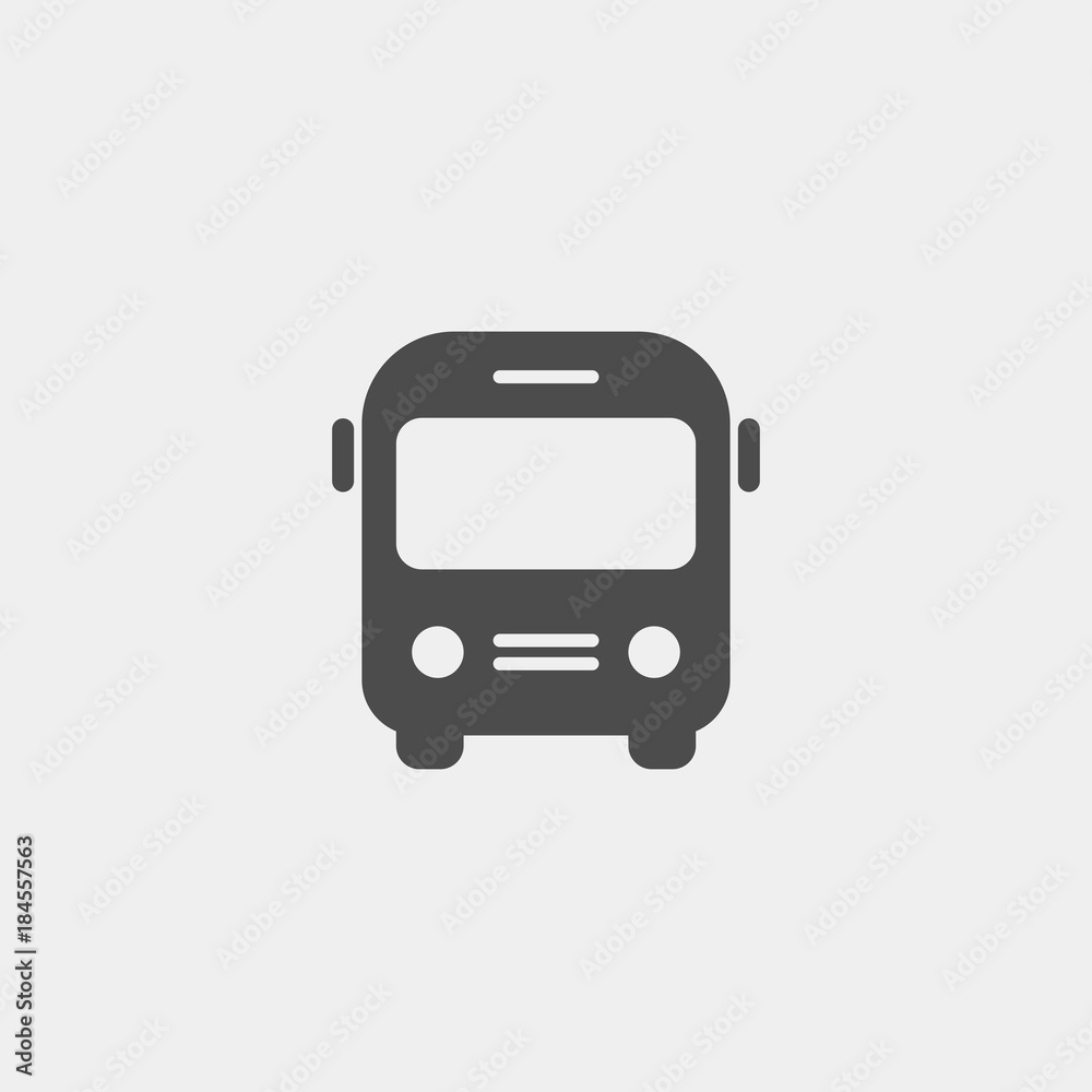 Bus flat vector icon