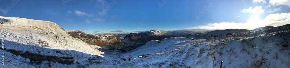 The English Lake district with a sprinkling of snow The English Lake district with a sprinkling of snow