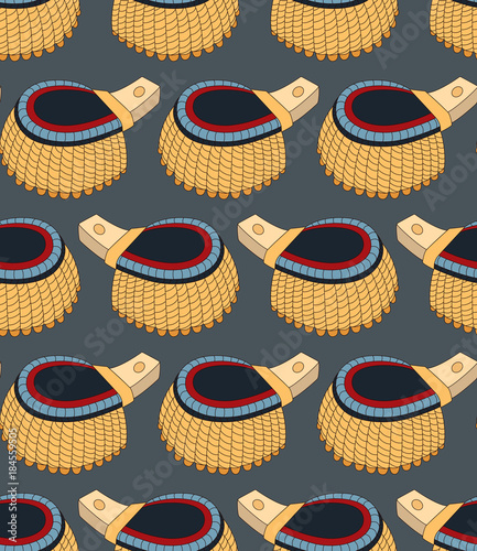 seamless pattern with epaulettes
