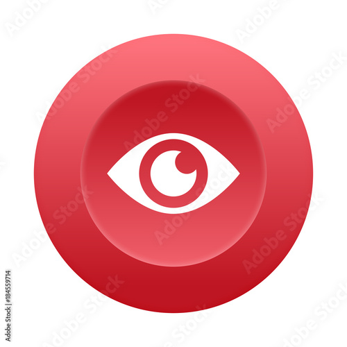 Runder 3D Button - Auge