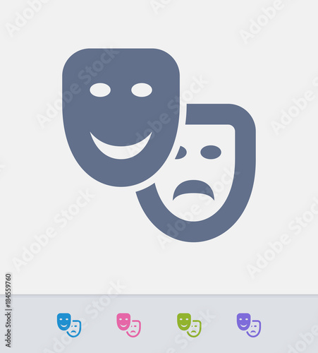 Theater Masks - Ants Icons. A professional, pixel-aligned icon. 