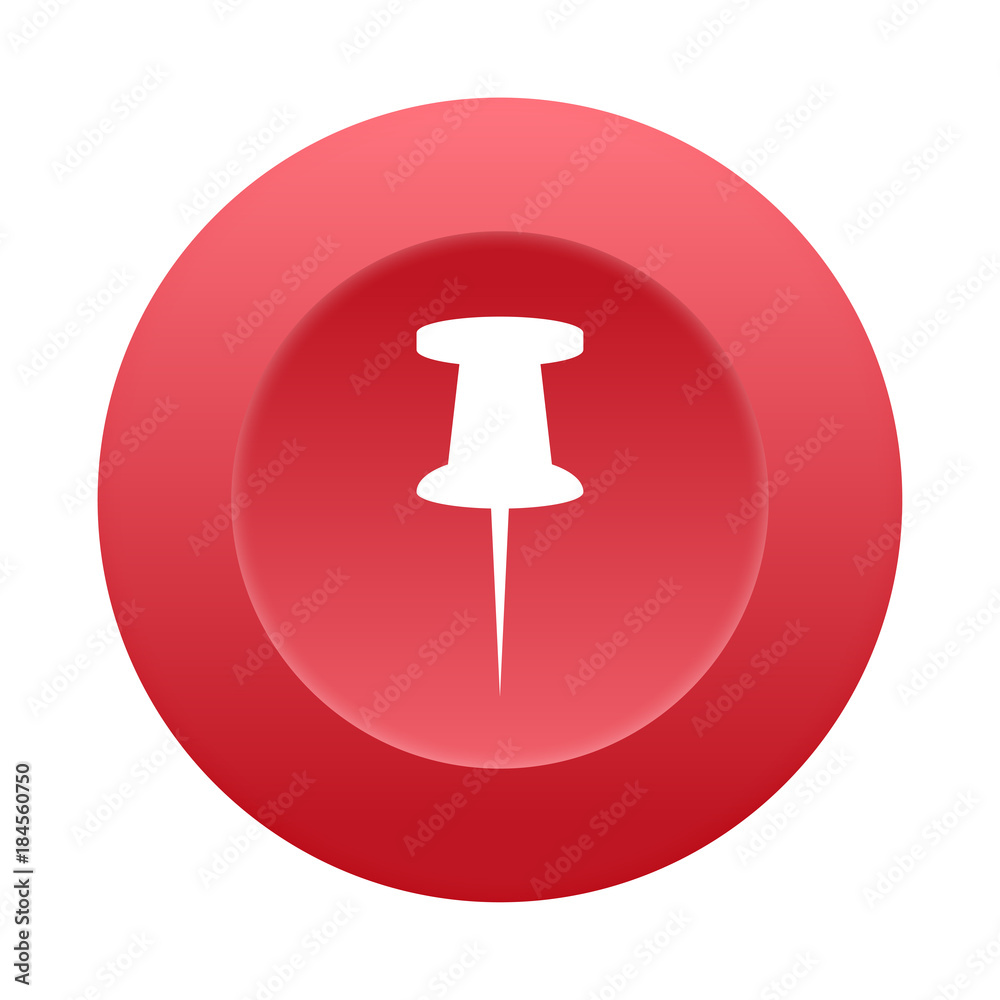 Runder 3D Button - Stecknadel Runder 3D Button - Stecknadel