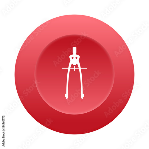 Runder 3D Button - Zirkel
