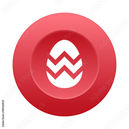 Runder 3D Button - Osterei